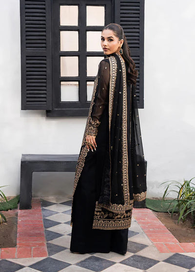 Tarz by Freesia Premium Embroidered Chiffon Suits Unstitched 3 Piece FRE25T FW-40050 Arash