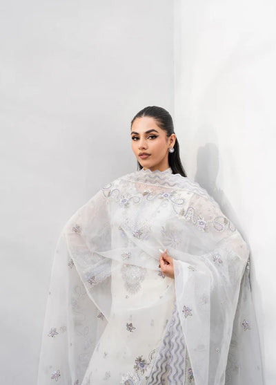 Tarz by Freesia Premium Embroidered Chiffon Suits Unstitched 3 Piece FRE25T FW-40045 Rozhan