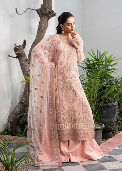 Tarz by Freesia Premium Embroidered Chiffon Suits Unstitched 3 Piece FRE25T FW-40042 Camila