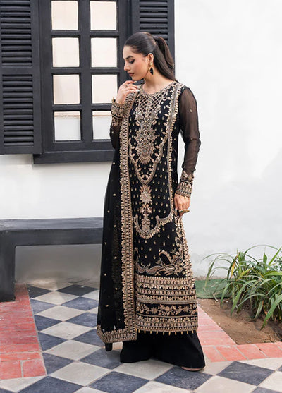 Tarz by Freesia Premium Embroidered Chiffon Suits Unstitched 3 Piece FRE25T FW-40050 Arash
