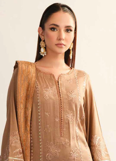 Tehzeeb By Riaz Arts Emb Leather Peach Winter Collection 2024 TL-321