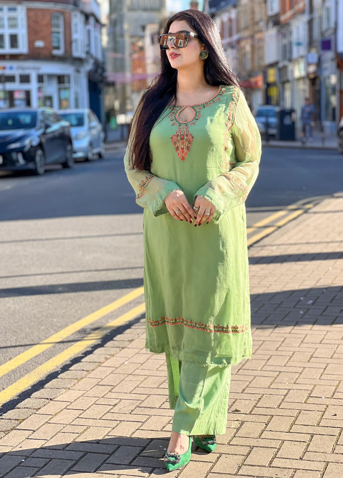 Manaal Arfeen Pret Embroidered Chiffon 2 Piece Suit MNL23T Chiffon Tanka