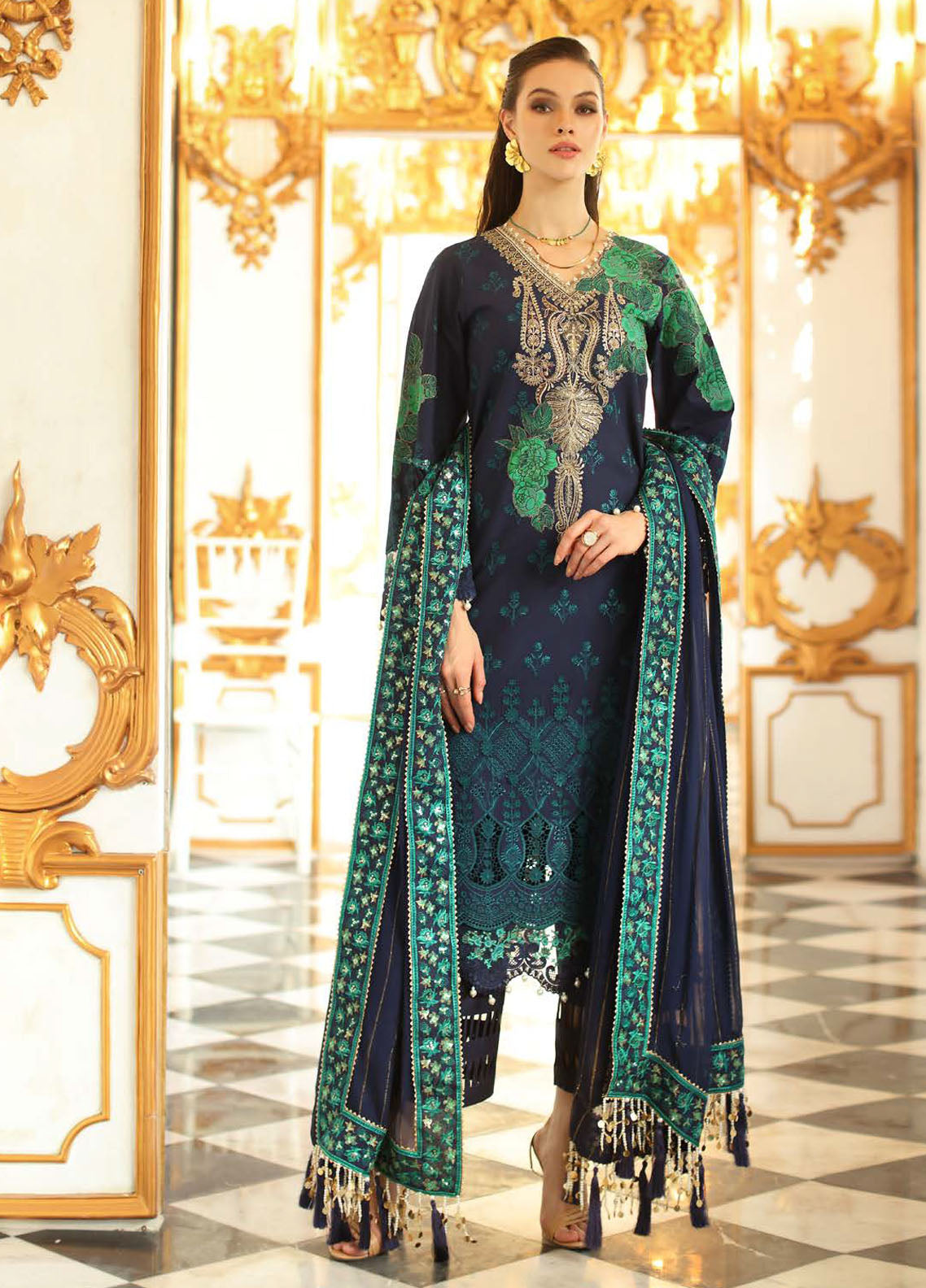 Tabeer by Charizma Embroidered Lawn Suit Unstitched 3 Piece CR25T CT5-08