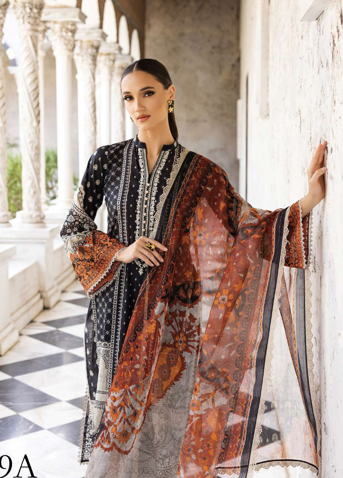 Tahra By Zainab Chottani Unstitched Lawn Collection 2023 Celestial Bliss 9A