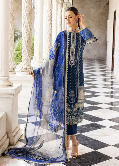 Tahra By Zainab Chottani Unstitched Lawn Collection 2023 Celestial Bliss 9B