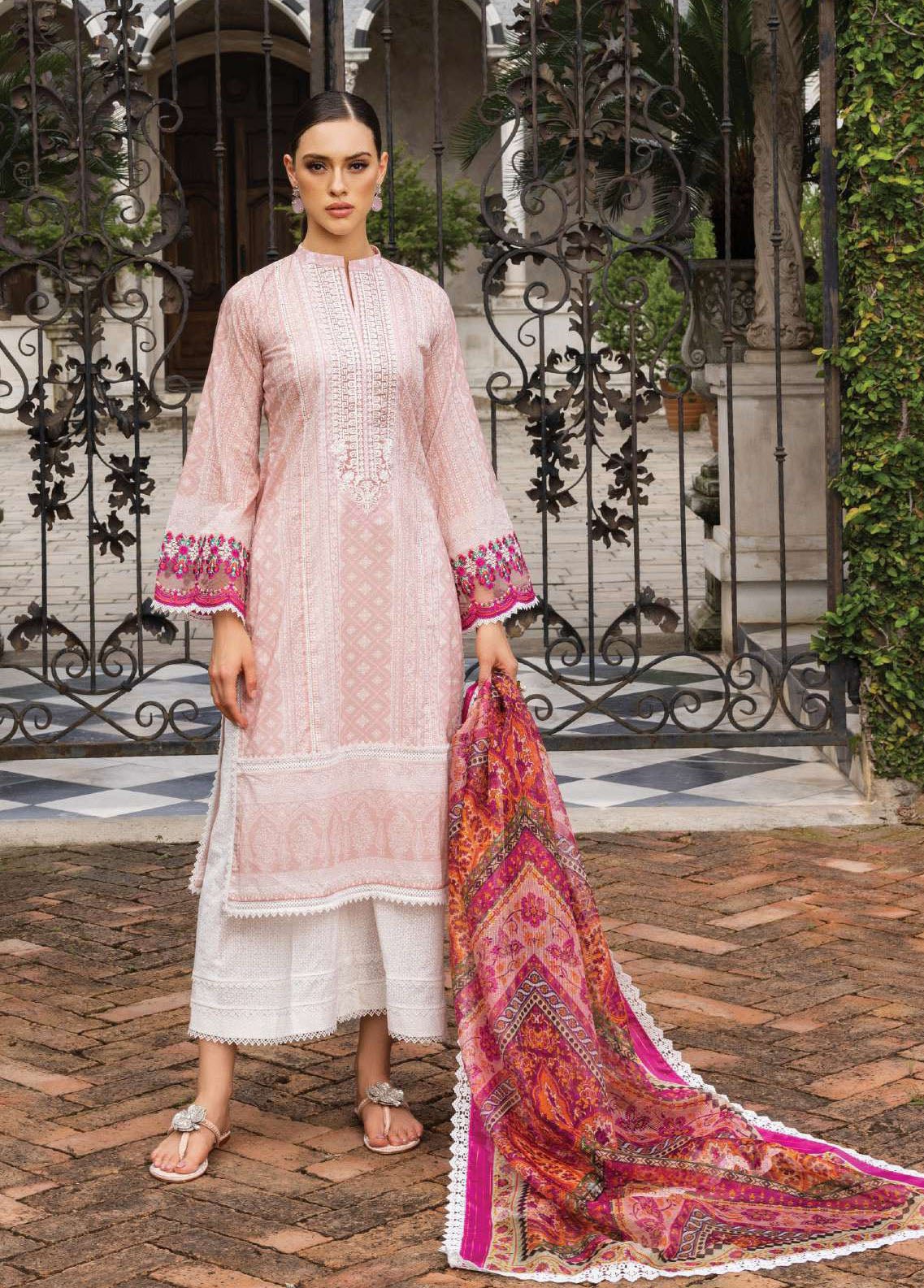 Tahra By Zainab Chottani Unstitched Lawn Collection 2023 Coraline 7B