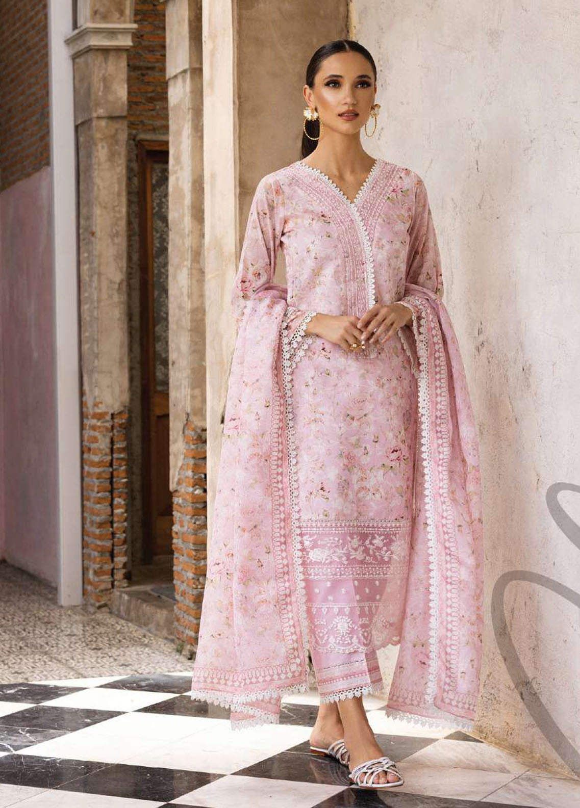 Tahra By Zainab Chottani Unstitched Lawn Collection 2023 Eden 3A