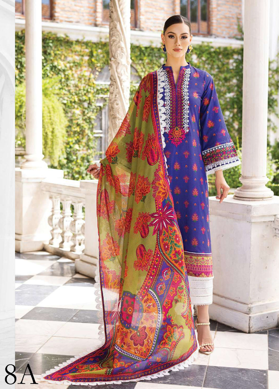 Tahra By Zainab Chottani Unstitched Lawn Collection 2023 Whipsy Lush 8A