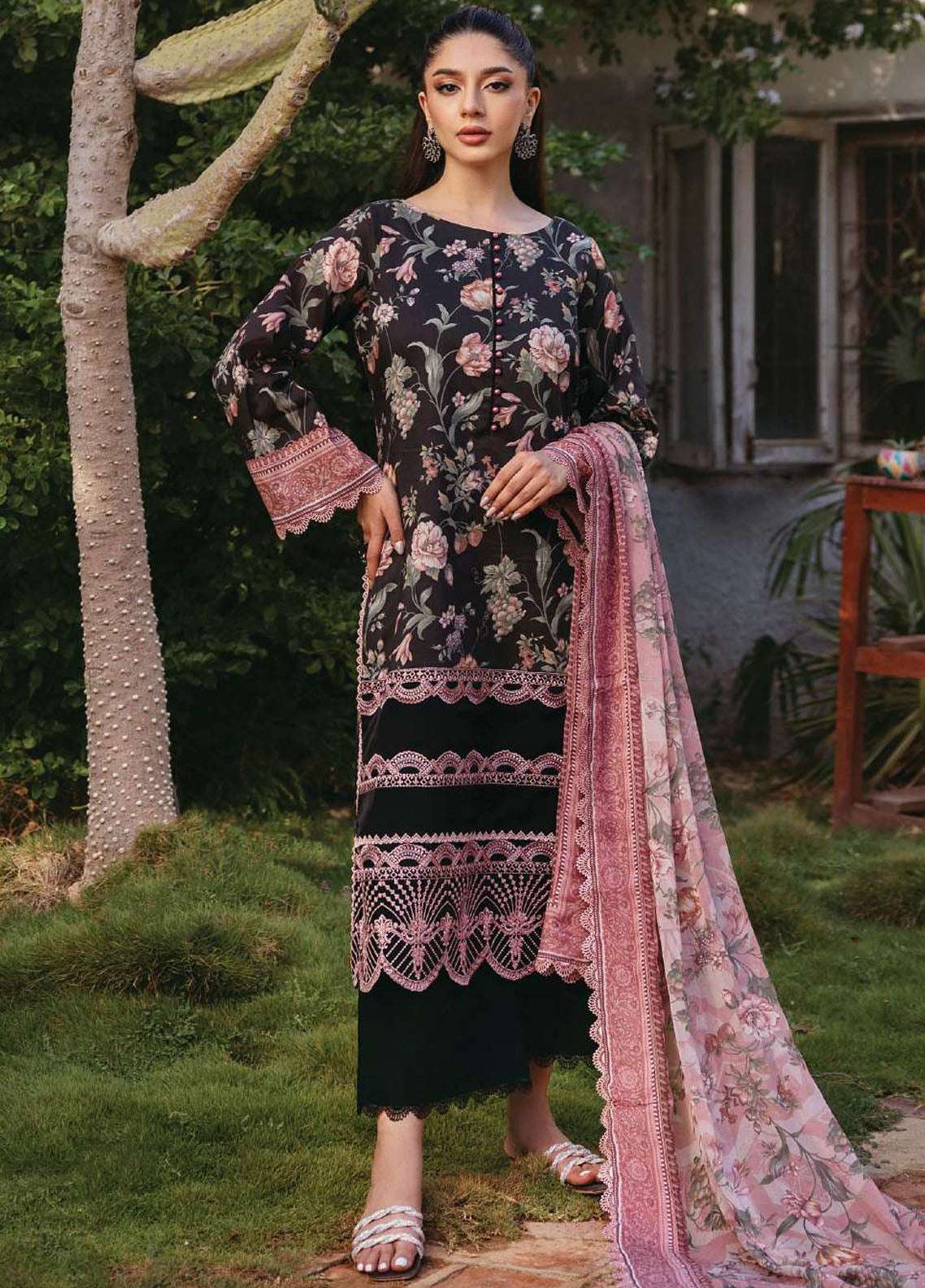 Tahra by Zainab Chottani Unstitched Lawn Collection 2024 1A Ryma