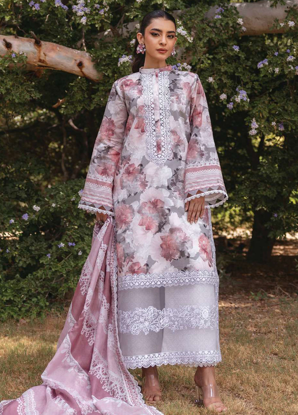 Tahra by Zainab Chottani Unstitched Lawn Collection 2024 3A Zinnia