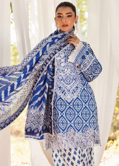 Tahra by Zainab Chottani Unstitched Lawn Collection 2024 4A Leena