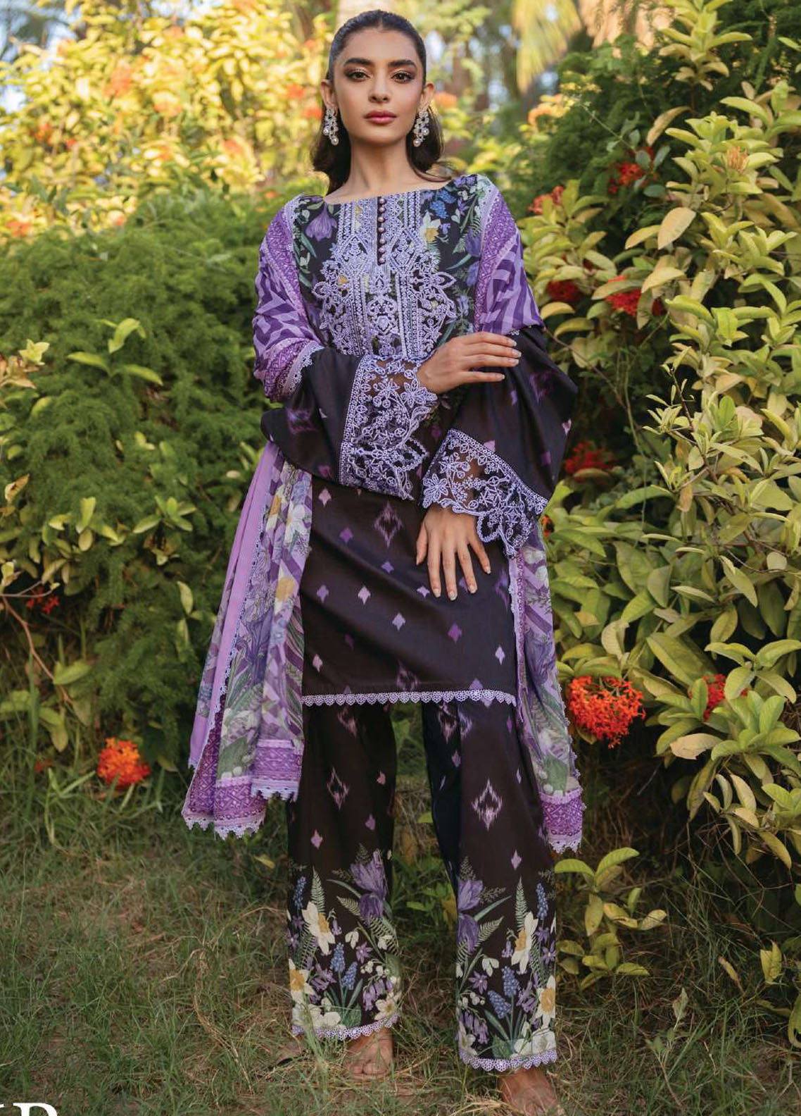 Tahra by Zainab Chottani Unstitched Lawn Collection 2024 6B Raha