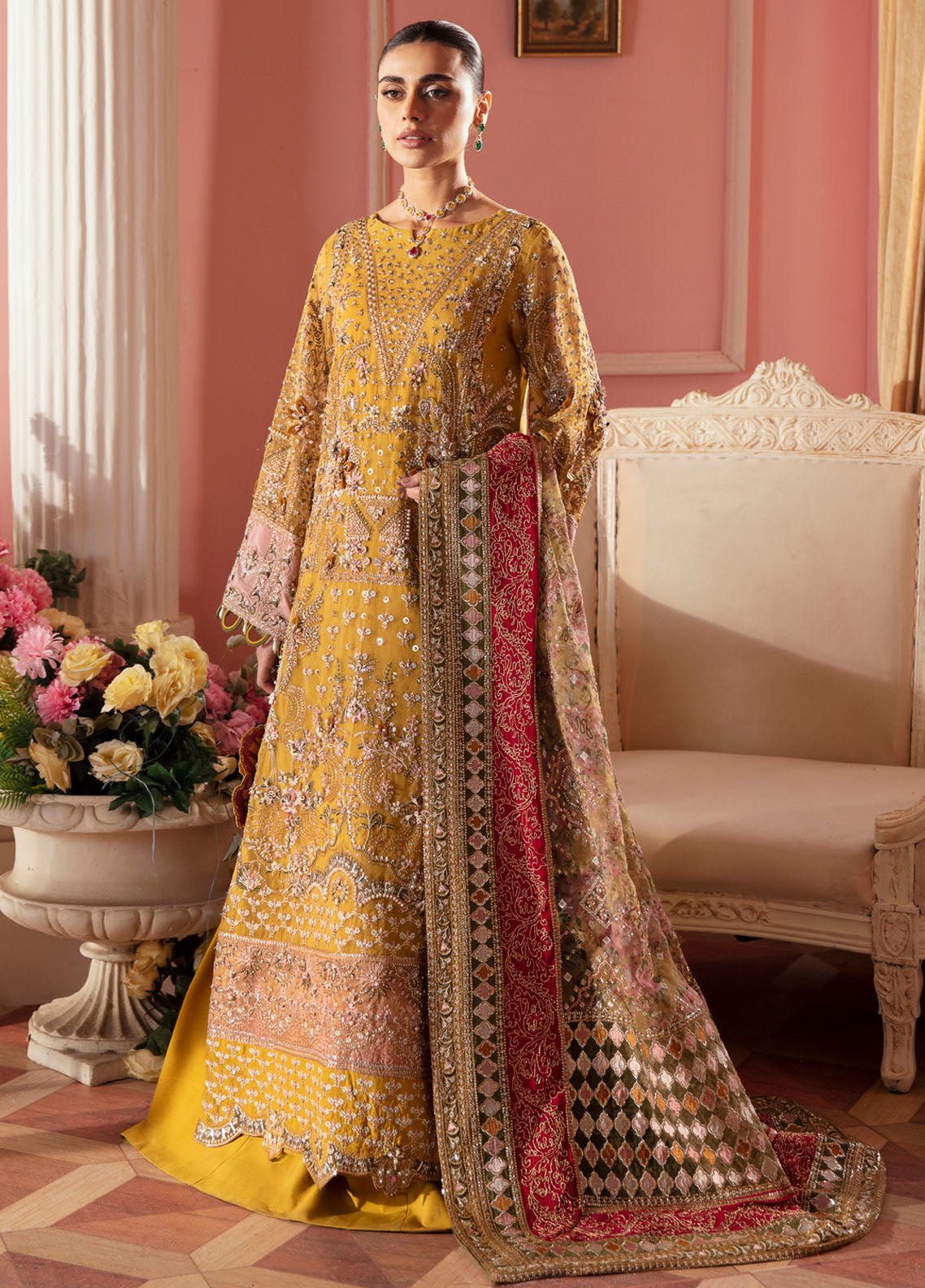 The Secret Garden By Nureh Unstitched Luxury Formals Collection 2024 NL-60 Florence