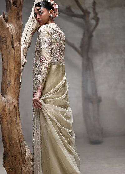 Thread and Motifs Pret Embroidered Organza 3 piece Suit 9217