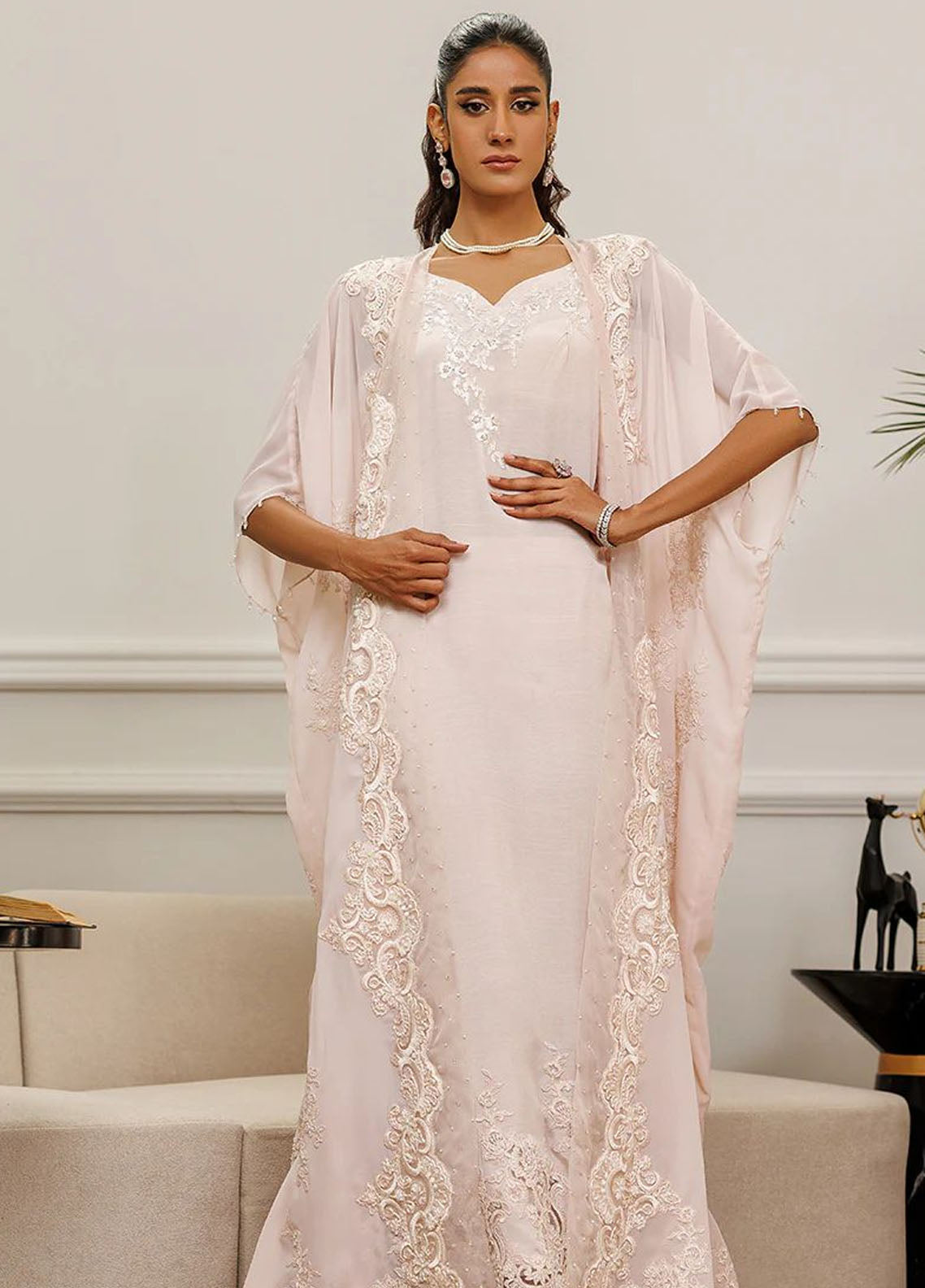 Threads And Motifs Pret Embroidered Chiffon Jacket 8891