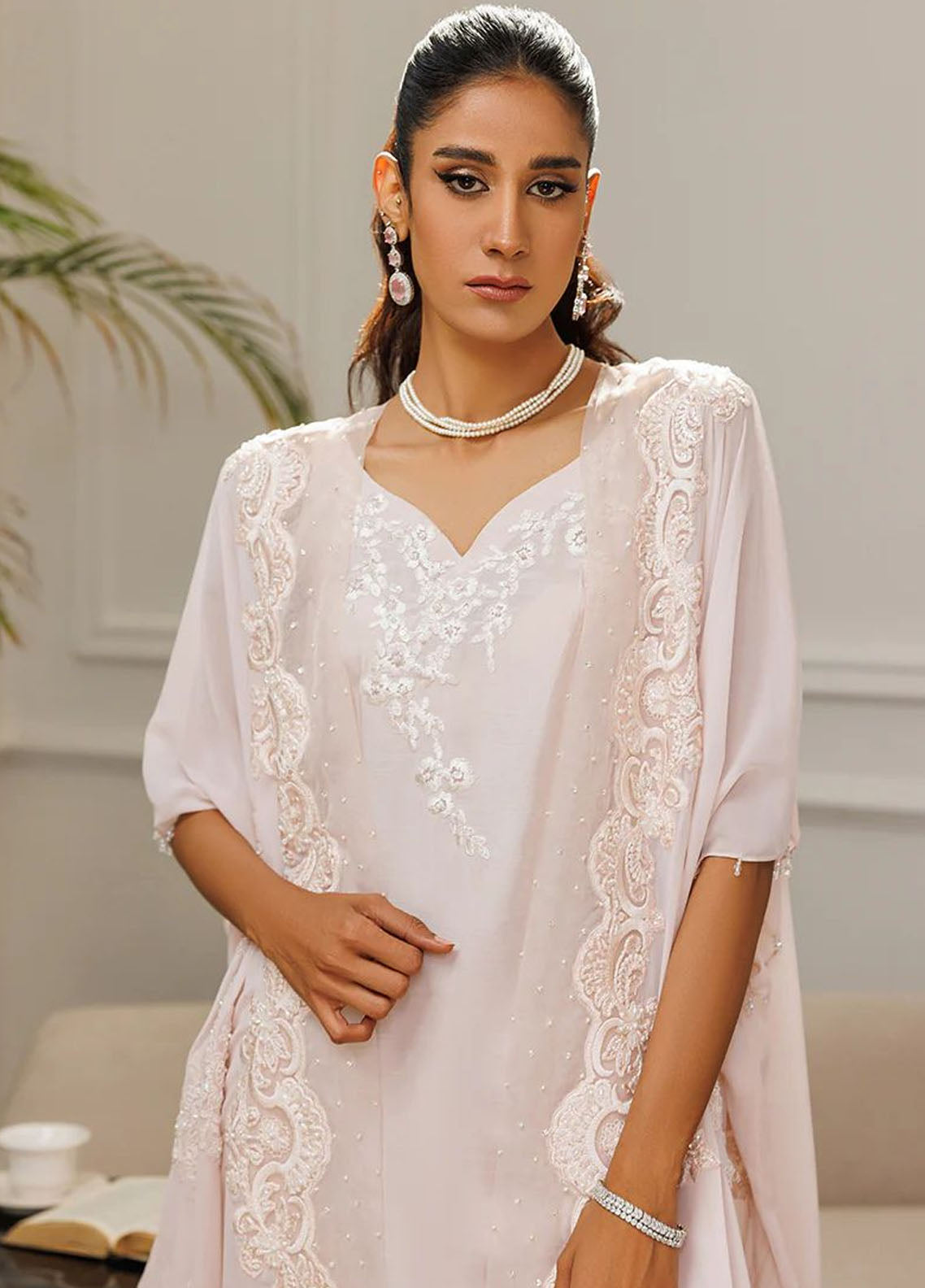 Threads And Motifs Pret Embroidered Chiffon Jacket 8891