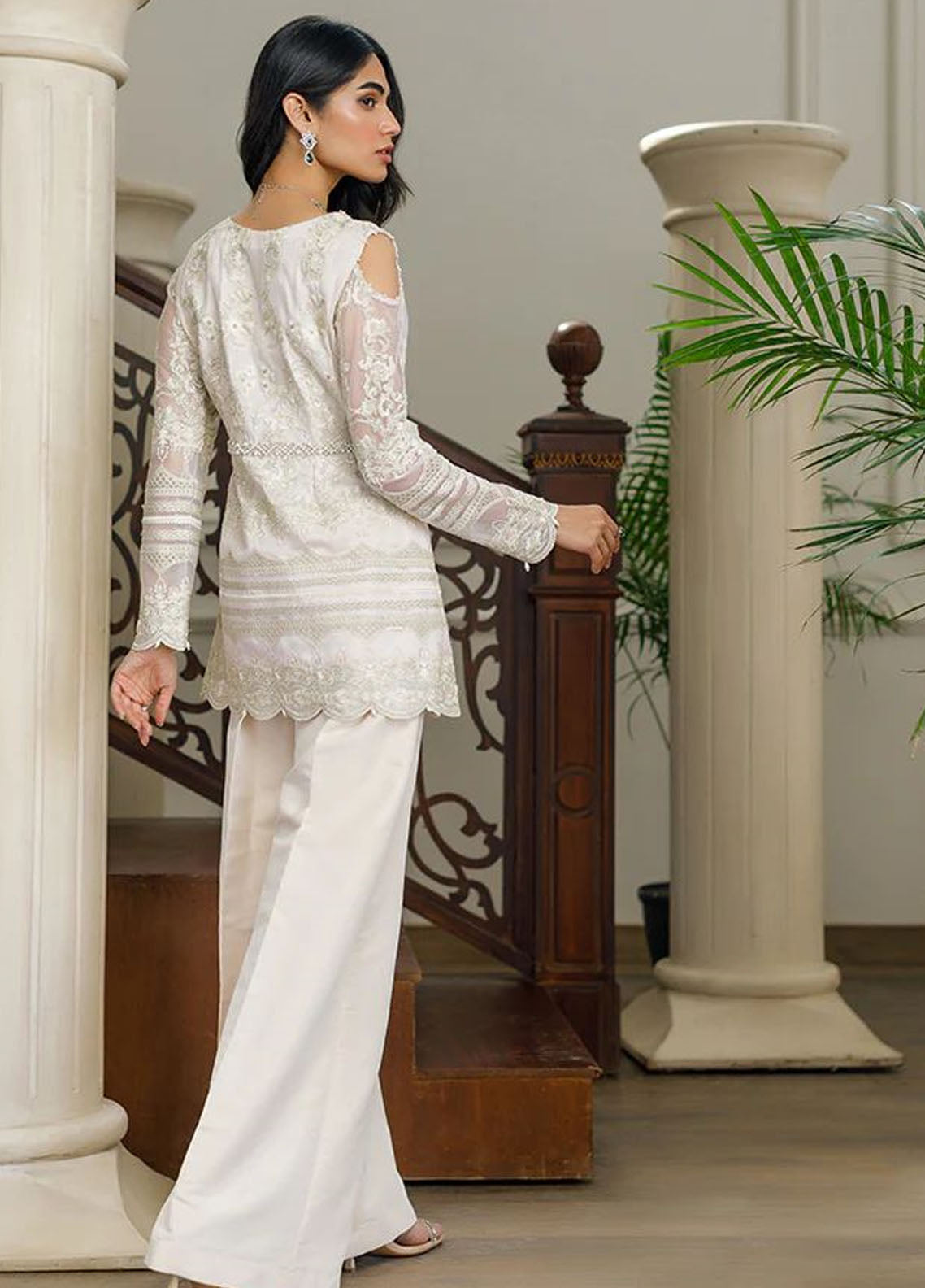 Threads And Motifs Pret Embroidered Net Dress 8273.1