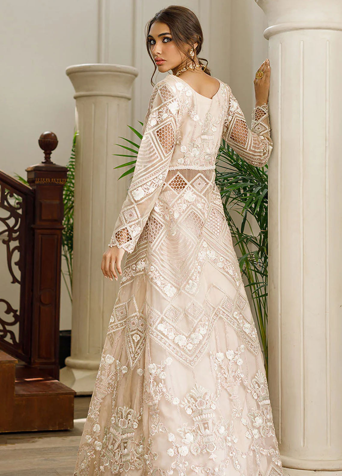 Threads And Motifs Pret Embroidered Organza Lehenga 8278.1