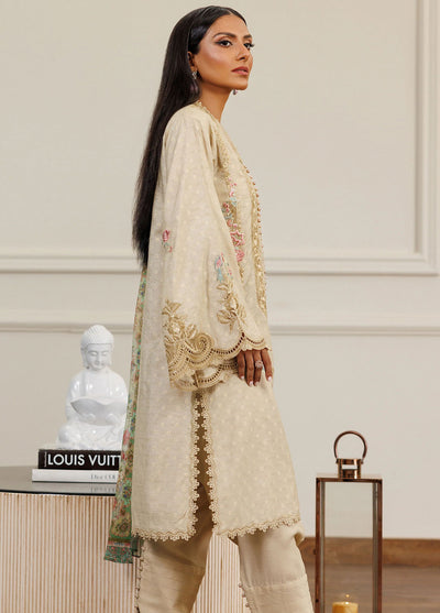 Threads And Motifs Pret Embroidered Banarsi 3 Piece Suit 8721