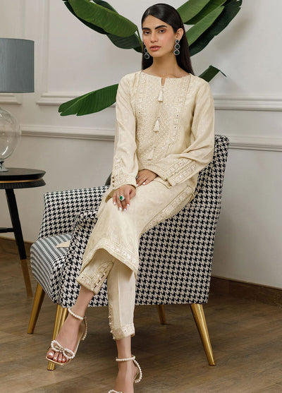 Threads And Motifs Pret Embroidered Banarsi 3 Piece Suit 8748