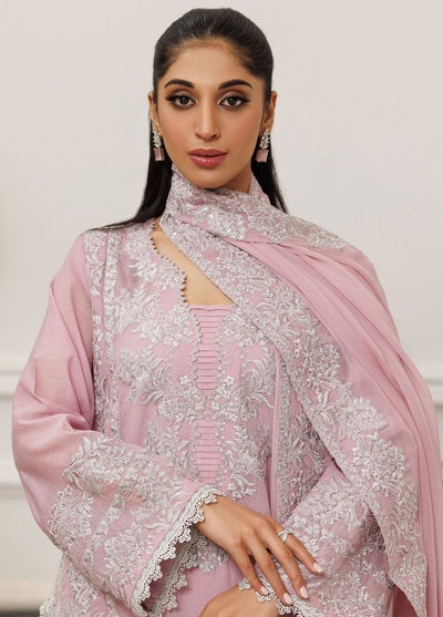 Threads And Motifs Pret Embroidered Chander SIlk 3 Piece Suit 8801