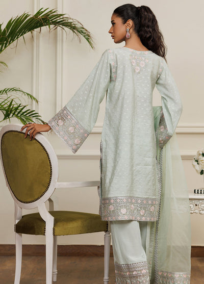 Threads And Motifs Pret Embroidered Jackquard 3 Piece Suit 8828