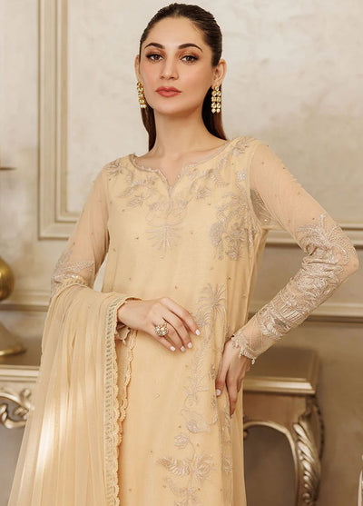 Threads And Motifs Pret Embroidered Net 3 Piece Suit 8625