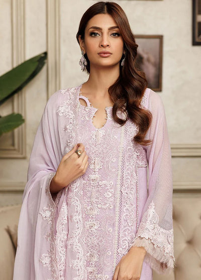 Threads And Motifs Pret Embroidered Net 3 Piece Suit 8866