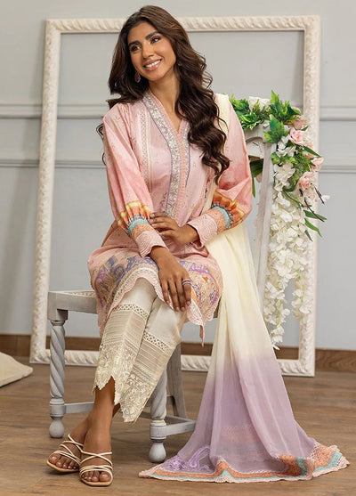 Threads And Motifs Pret Embroidered Net 3 Piece Suit 8923