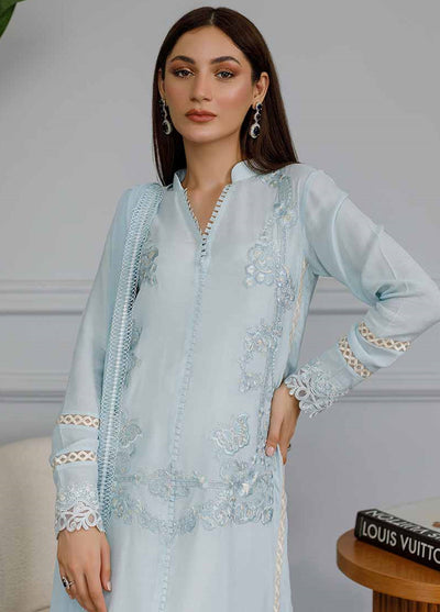 Threads And Motifs Pret Embroidered Silk 3 Piece Suit 8560