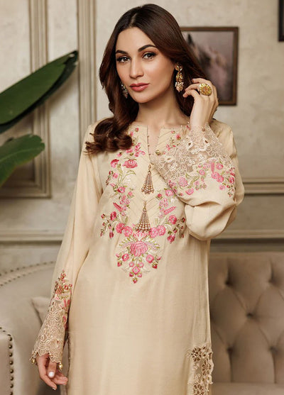 Threads And Motifs Pret Embroidered Silk 3 Piece Suit 8644