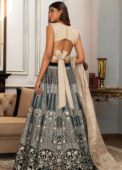 Threads And Motifs Pret Embroidered Tissue Lehenga 8197