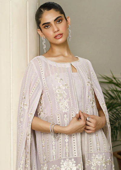 Threads & Motifs Pret Embroidered Chiffon Jacket Dress 8274.1