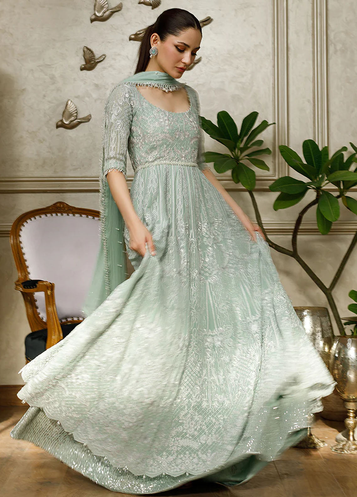 Threads & Motifs Pret Formal Wear Chiffon Maxi 8544.1