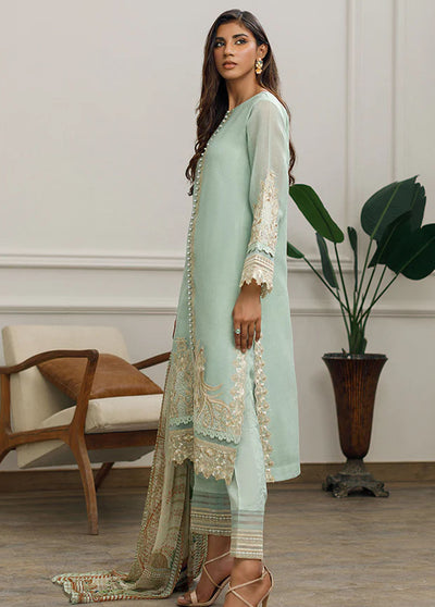 Threads & Motifs Pret Embroidered Khaadi Net 2 Piece Suit 8259