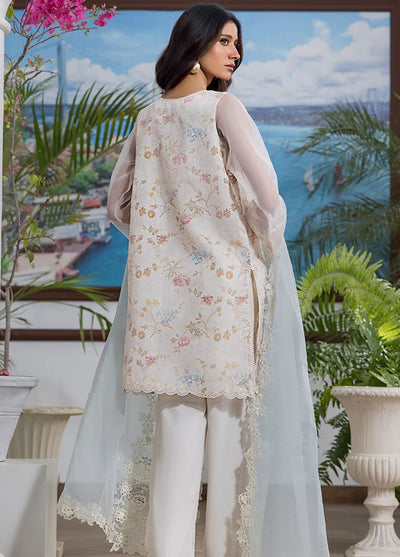 Threads & Motifs Pret Embroidered Khaddi Net 3 Piece Suits 9503