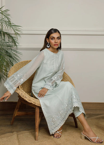 Threads & Motifs Pret Embroidered Khaadi Net Shirt 8176