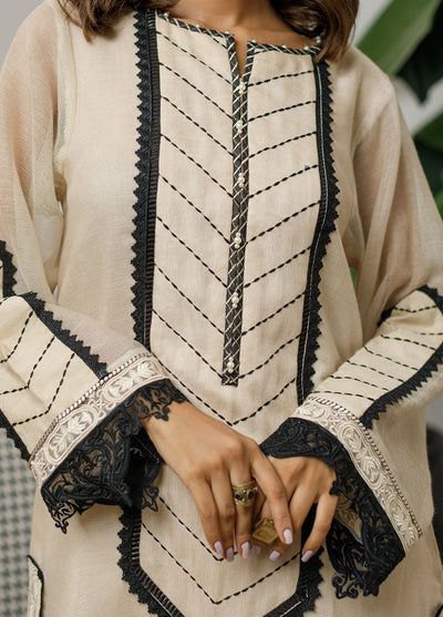 Threads & Motifs Pret Embroidered Khaadi Net Shirt 8384