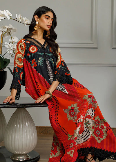 Threads & Motifs Pret Embroidered Silk Shirt 8490