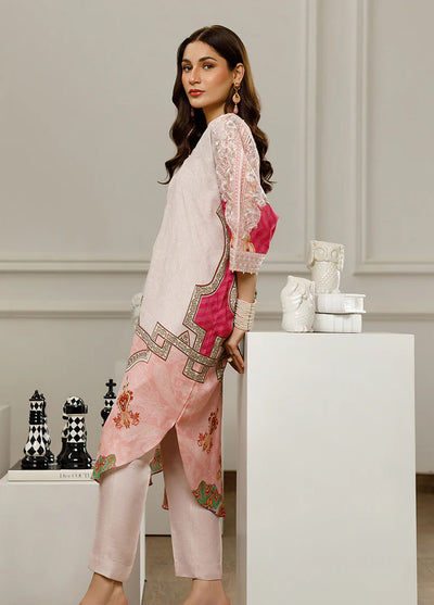 Threads & Motifs Pret Embroidered Silk Shirt 8575