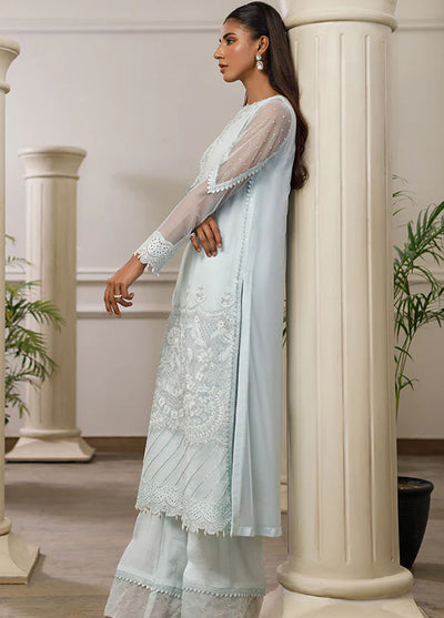 Threads & Motifs Pret Embroidered Net Kurti 7958