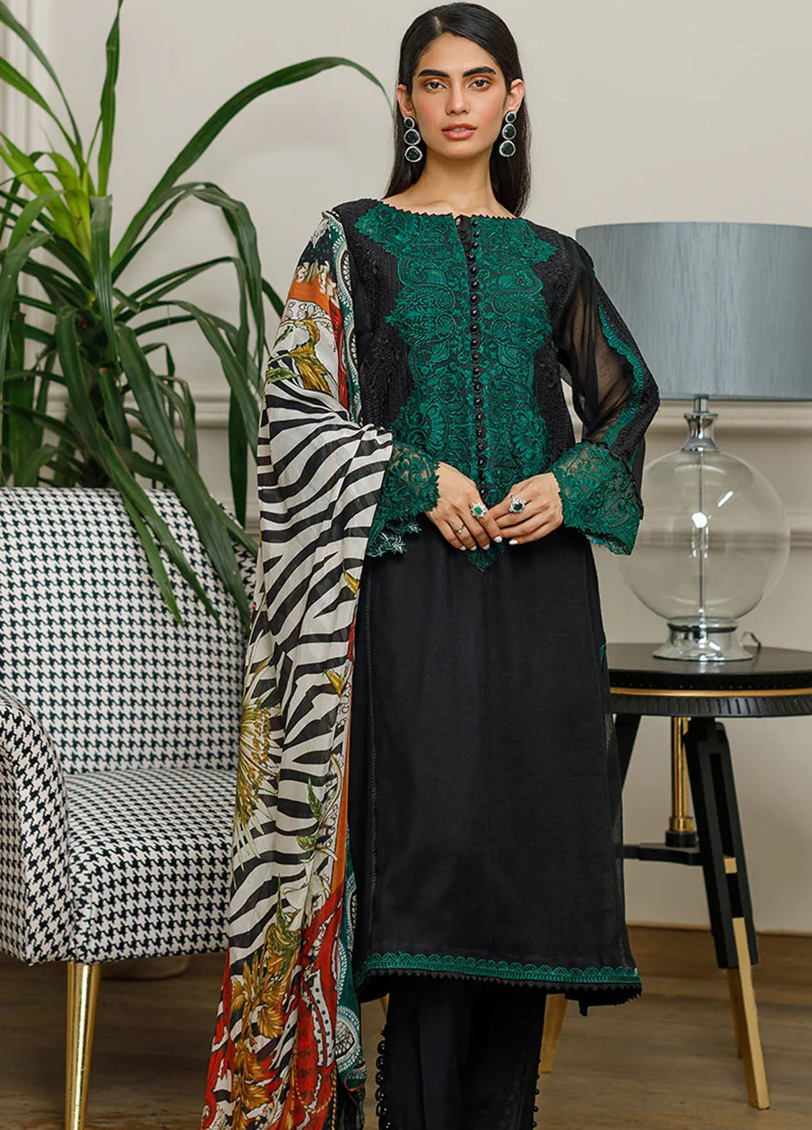 Threads & Motifs Pret Embroidered Kurti 8331