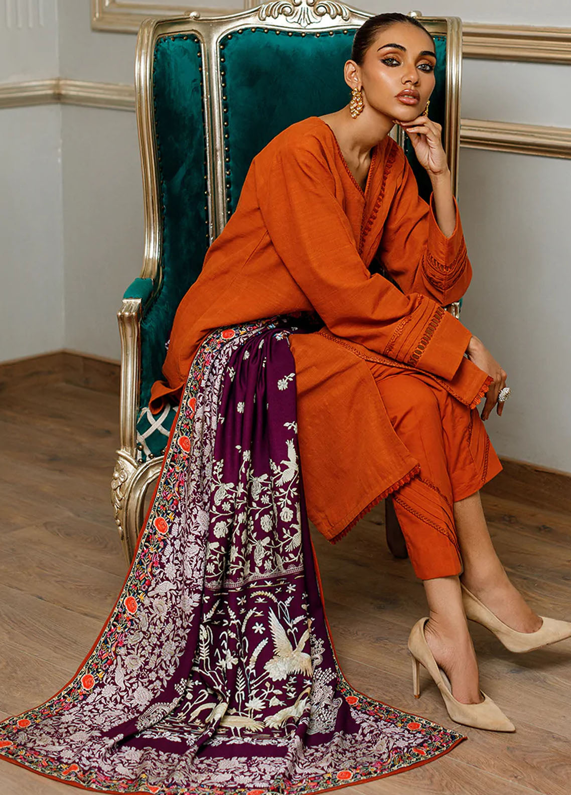 Threads & Motifs Luxury Pret Khaddar 2 Piece Suit THM23RW 8203