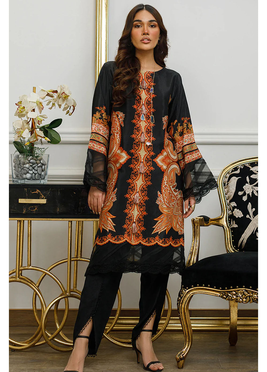Threads & Motifs Luxury Pret Silk Shirt THM23RW 8204