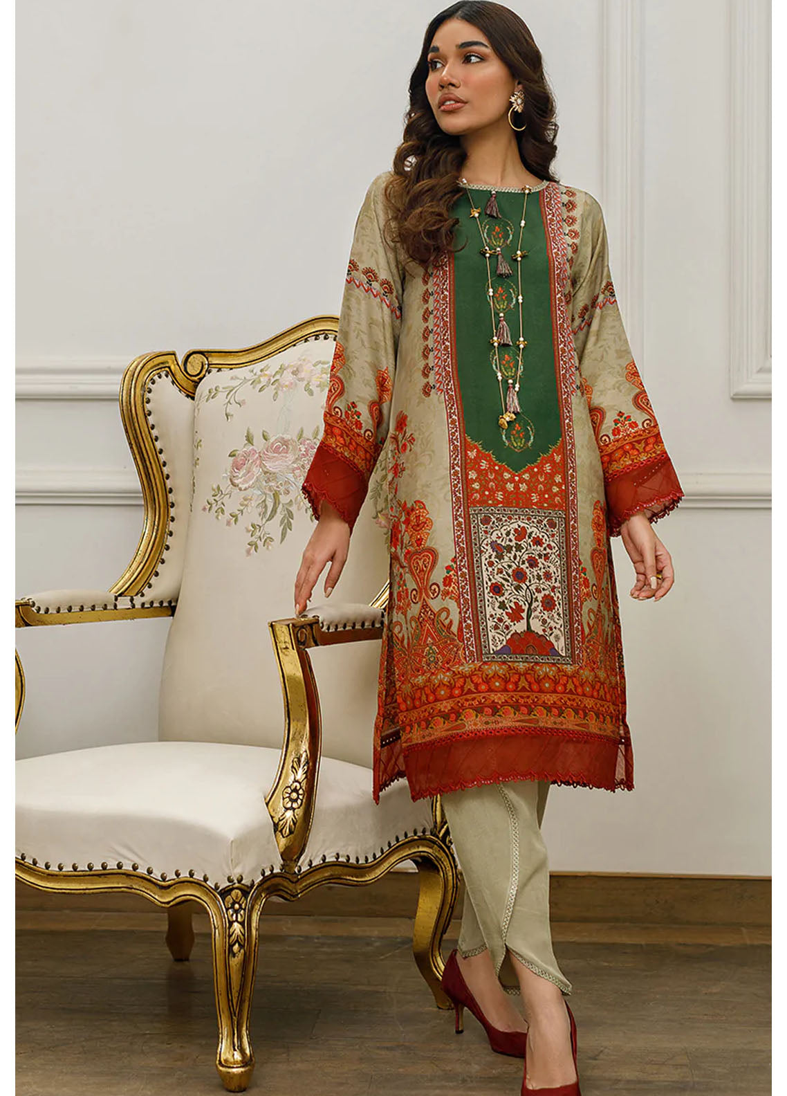 Threads & Motifs Luxury Pret Silk Shirt THM23RW 8212