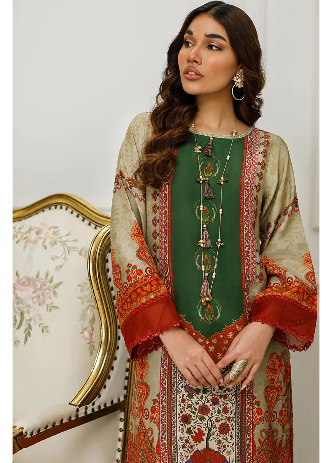 Threads & Motifs Luxury Pret Silk Shirt THM23RW 8212