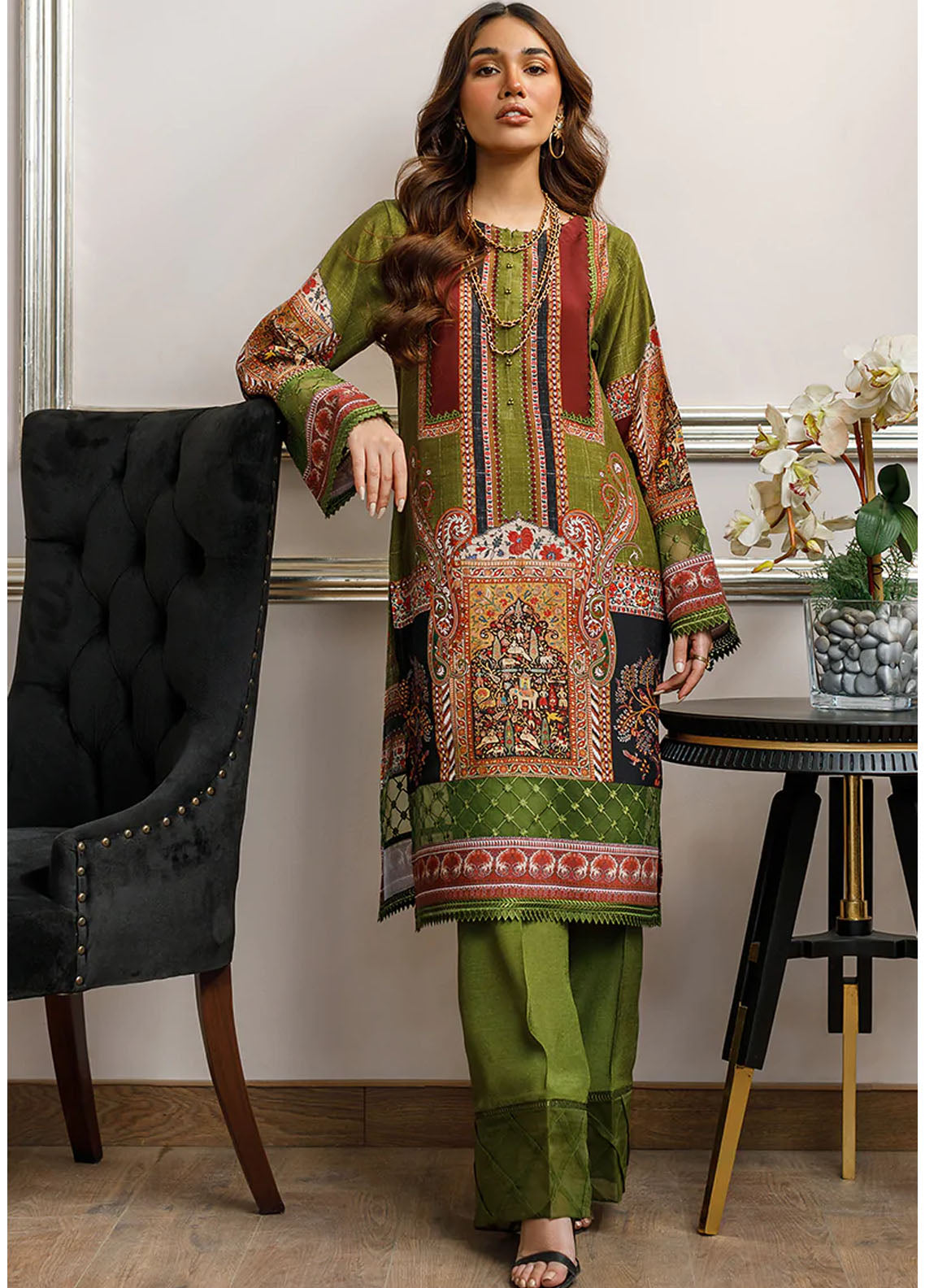 Threads & Motifs Luxury Pret Silk Shirt THM23RW 8221