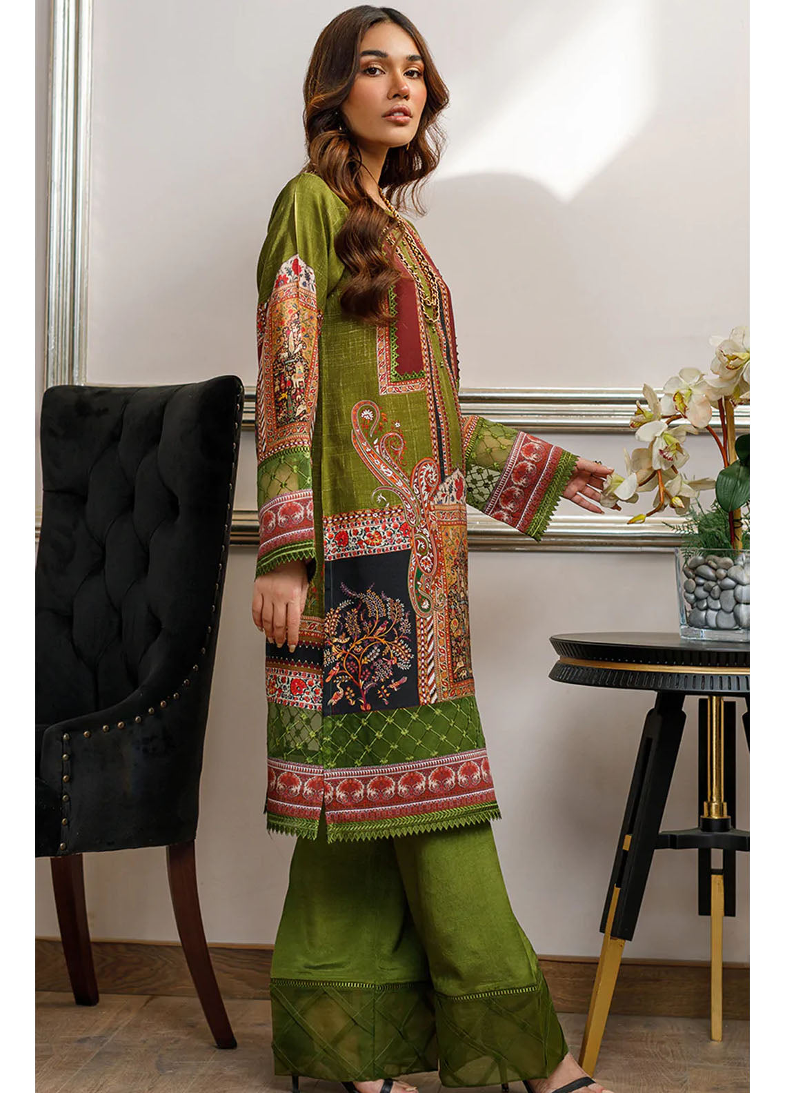 Threads & Motifs Luxury Pret Silk Shirt THM23RW 8221