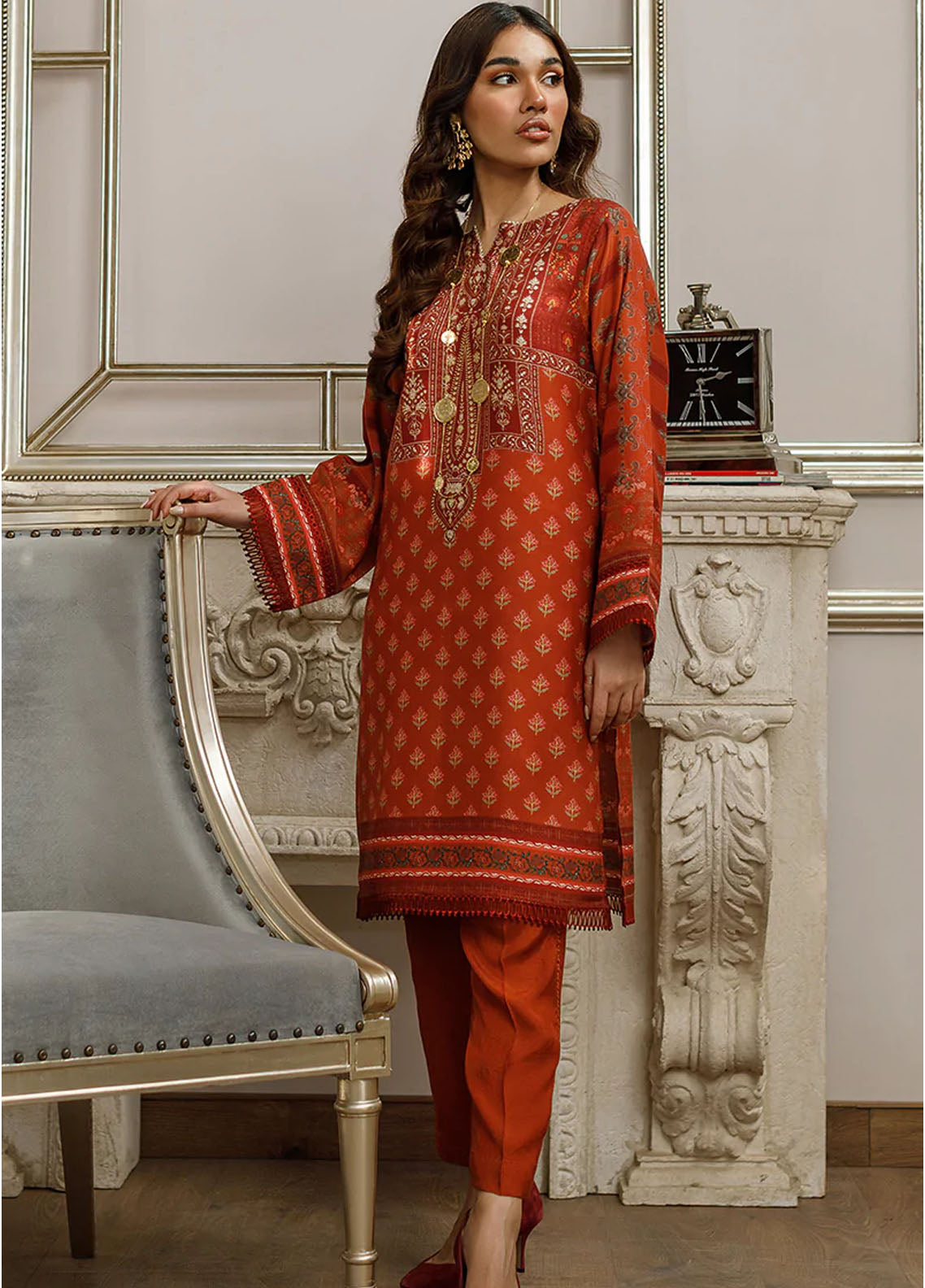 Threads & Motifs Luxury Pret Silk Shirt THM23RW 8211