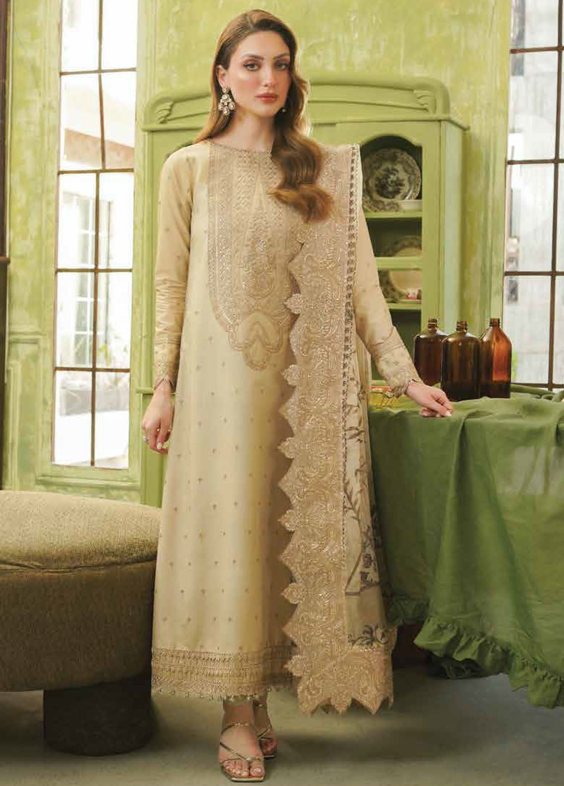Tresor by Zarqash Unstitched Luxury Lawn Collection 2024 ZQT-0010 Alisa